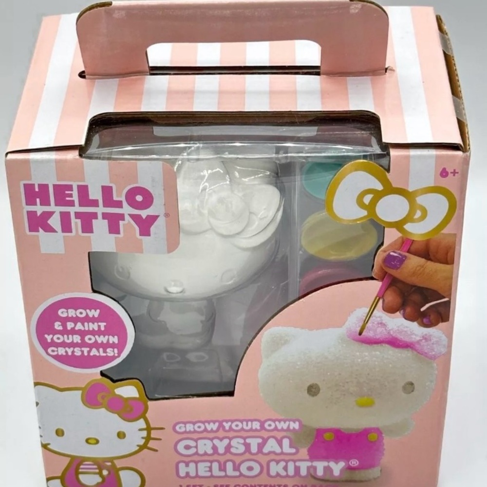 NEW! Sanrio GROW & PAINT YOUR OWN CRYSTAL HELLO KITTY SET